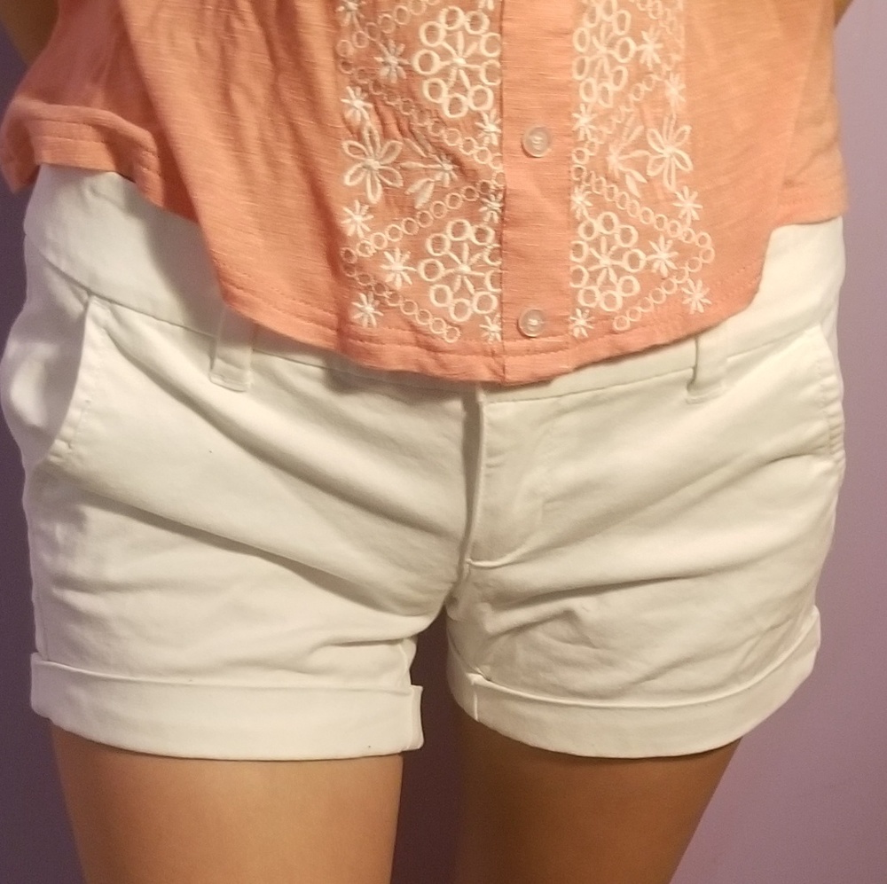 white shorts